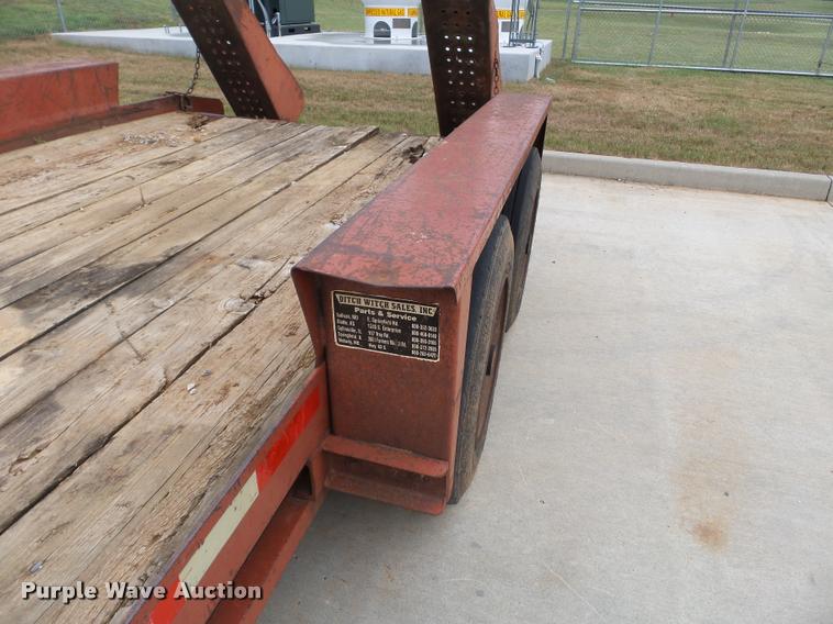 image for item K3267 2000 Belshe T-16 equipment trailer