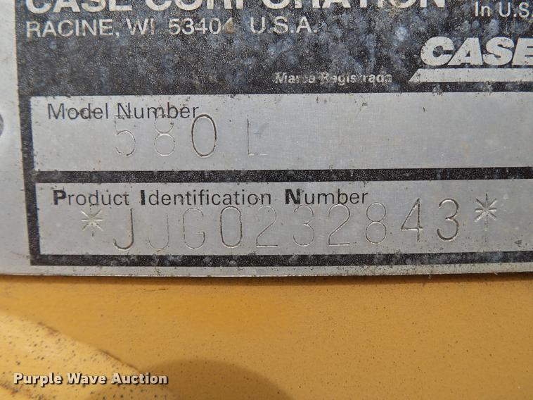 image for item K3268 1997 Case 580L backhoe