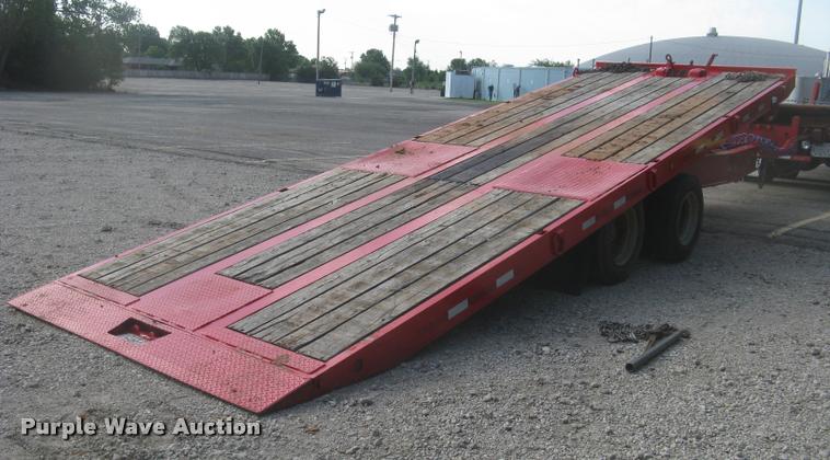 image for item L2328 1999 Evaco tilt deck equipment trailer