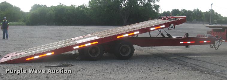 image for item L2328 1999 Evaco tilt deck equipment trailer
