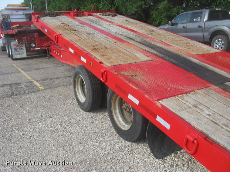 image for item L2328 1999 Evaco tilt deck equipment trailer