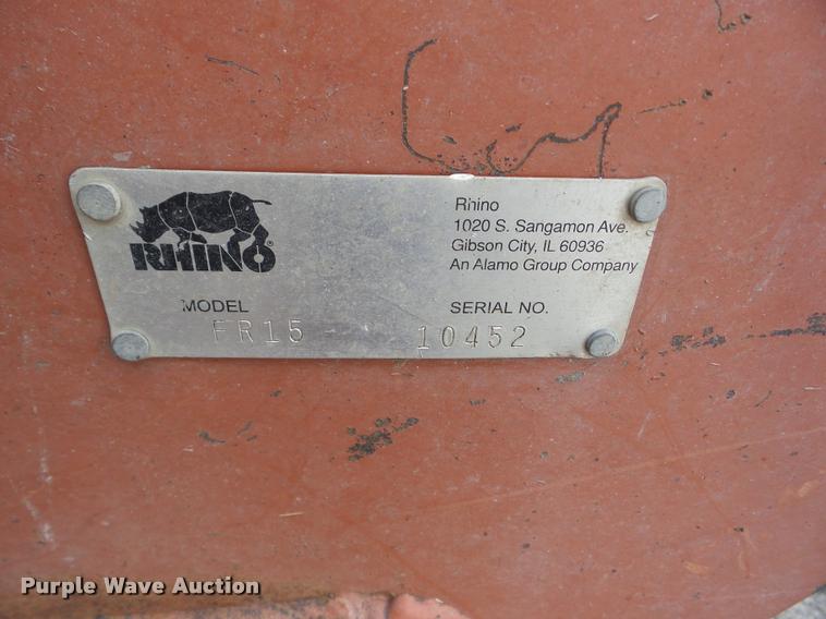 image for item BI9682 Rhino FR15 batwing rotary mower