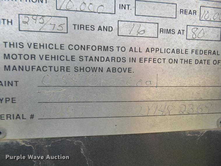 image for item DA1502 2000 Trailman Load-Eez flatbed trailer