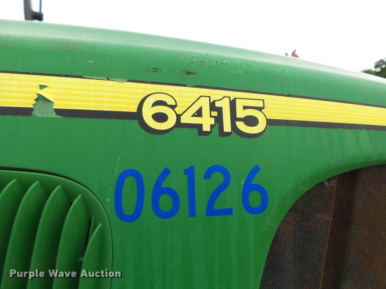 image for item DA2745 2007 John Deere 6415 MFWD tractor