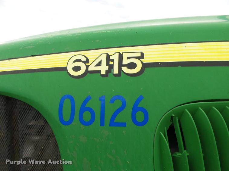 image for item DA2745 2007 John Deere 6415 MFWD tractor