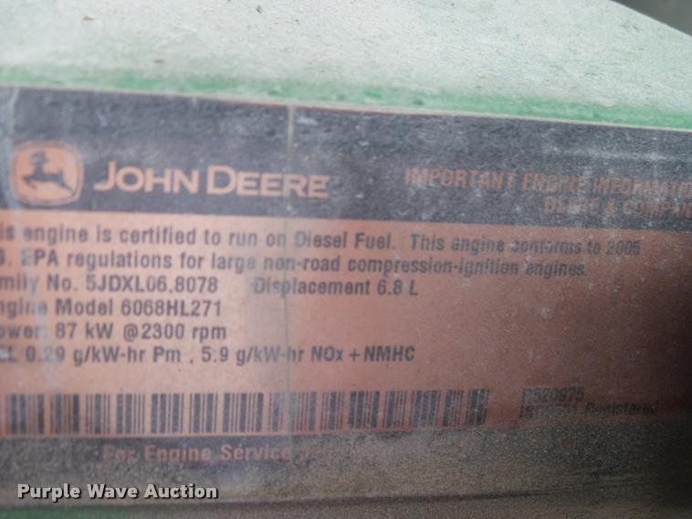 image for item DA2746 2004 John Deere 6615 tractor