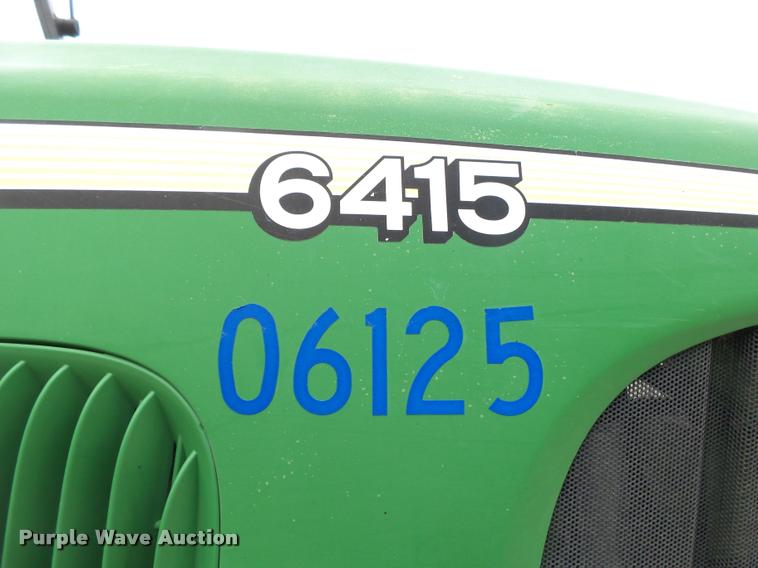 image for item DA2747 2007 John Deere 6415 MFWD tractor