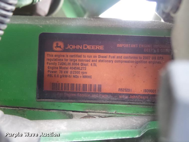 image for item DA2747 2007 John Deere 6415 MFWD tractor