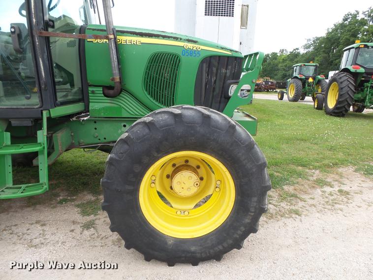 image for item DA2749 2002 John Deere 6420 MFWD tractor