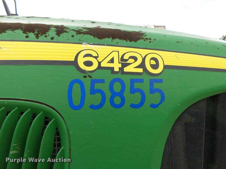 image for item DA2749 2002 John Deere 6420 MFWD tractor