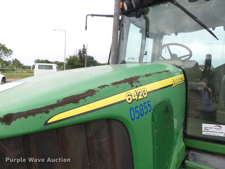 image for item DA2749 2002 John Deere 6420 MFWD tractor