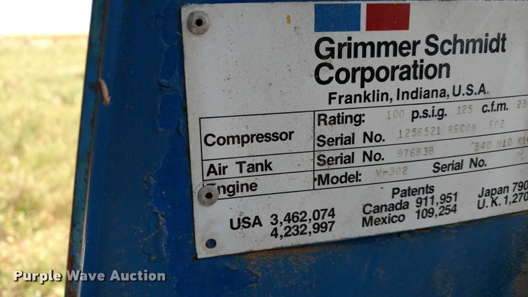 image for item DA5595 Grimmer Schmidt air compressor