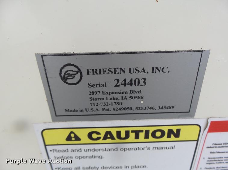 image for item DB1370 Friesen 220 seed tender bed