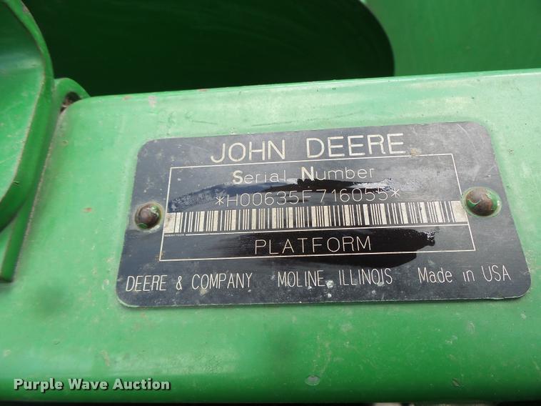 image for item DB1375 2006 John Deere 635F flex head