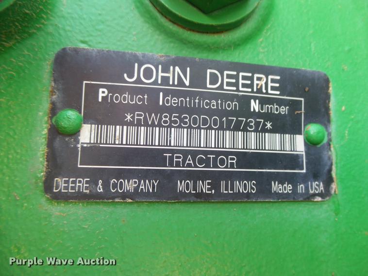 image for item DB2664 2007 John Deere 8530 MFWD tractor