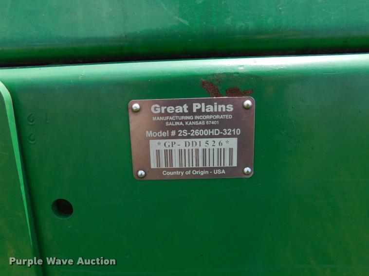 image for item DB9409 2010 Great Plains 2S-2600HD-3210 no-till grain drill