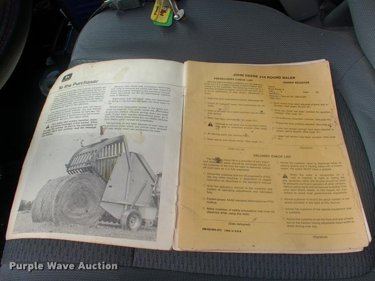 image for item DK9607 1981 John Deere 510 round baler