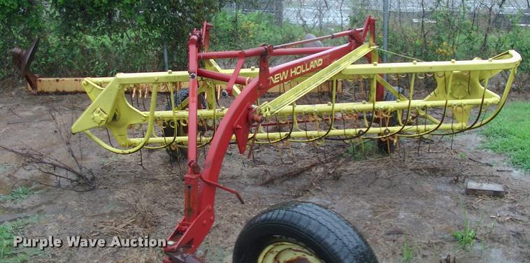 image for item DK9637 New Holland 256 side delivery hay rake