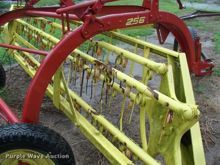 image for item DK9637 New Holland 256 side delivery hay rake