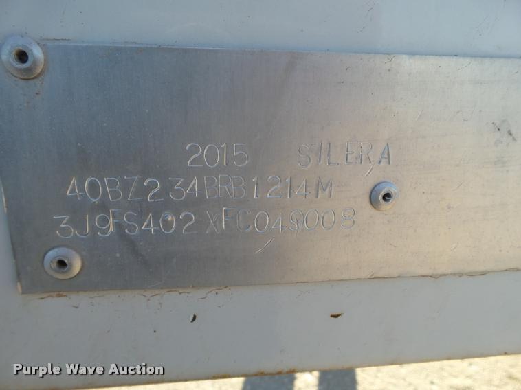 image for item L1514 2015 Blatz 40BZ234BRB1214M silage trailer