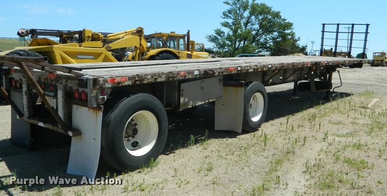 image for item DB1062 1989 Transcraft TL90K-45 flatbed trailer