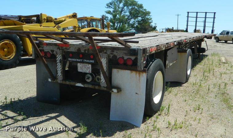 image for item DB1062 1989 Transcraft TL90K-45 flatbed trailer
