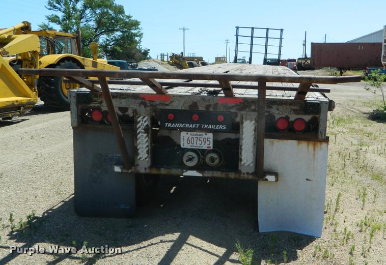 image for item DB1062 1989 Transcraft TL90K-45 flatbed trailer