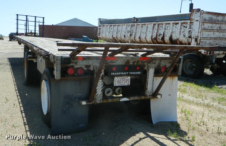 image for item DB1062 1989 Transcraft TL90K-45 flatbed trailer