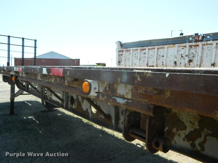 image for item DB1062 1989 Transcraft TL90K-45 flatbed trailer