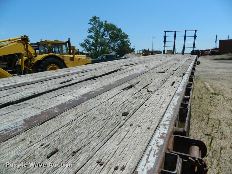 image for item DB1062 1989 Transcraft TL90K-45 flatbed trailer