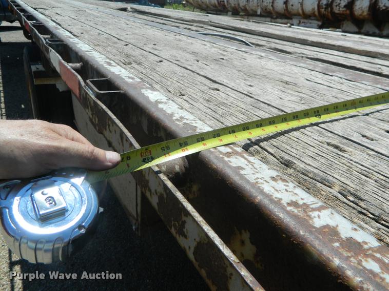 image for item DB1062 1989 Transcraft TL90K-45 flatbed trailer