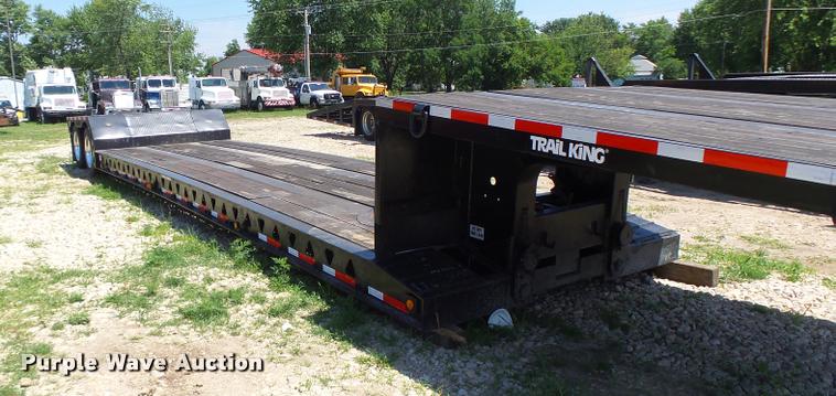 image for item DB1356 1995 Trail King TK70MG-482 lowboy equipment trailer