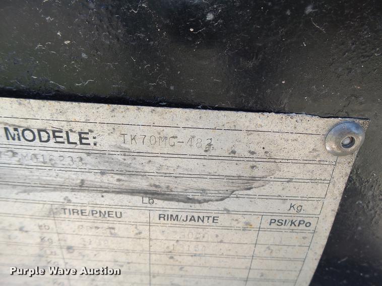 image for item DB1356 1995 Trail King TK70MG-482 lowboy equipment trailer