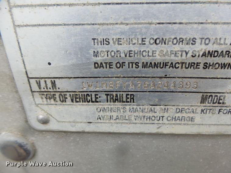 image for item DB1364 2006 Wilson DWH-500 double hopper grain trailer