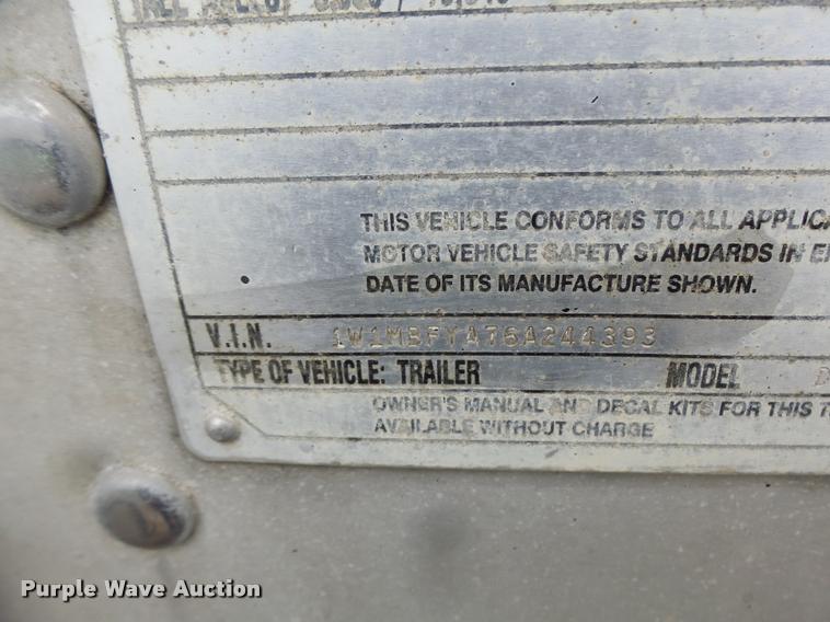 image for item DB1364 2006 Wilson DWH-500 double hopper grain trailer