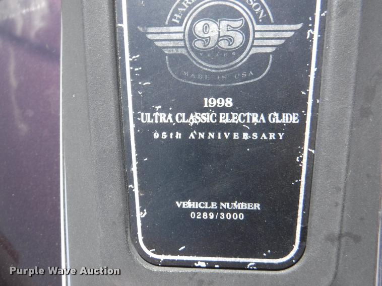 image for item BY9770 1998 Harley Davidson Ultra Classic Electra Glide Touring motorcycle