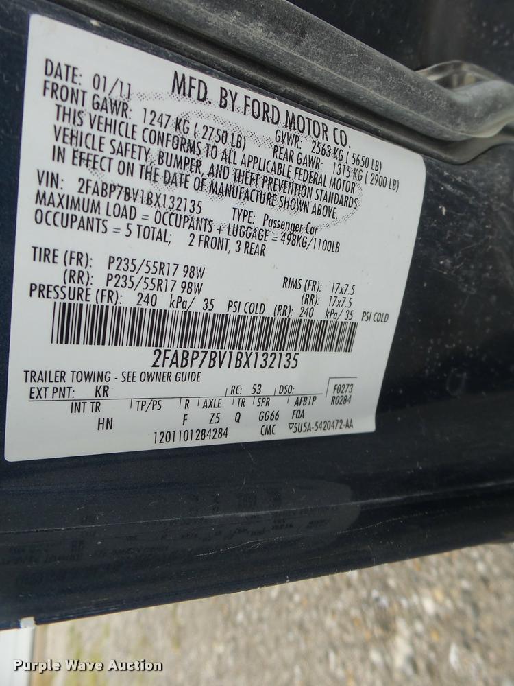 image for item DB1373 2011 Ford Crown Victoria Police Interceptor