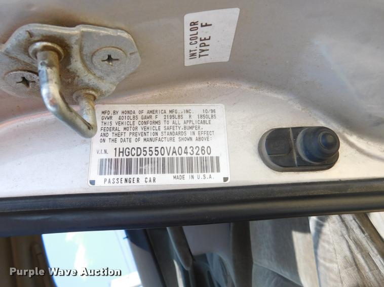 image for item DB9413 1997 Honda Accord