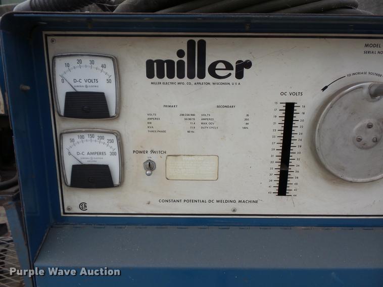 image for item DJ9612 Miller CP250TS welder