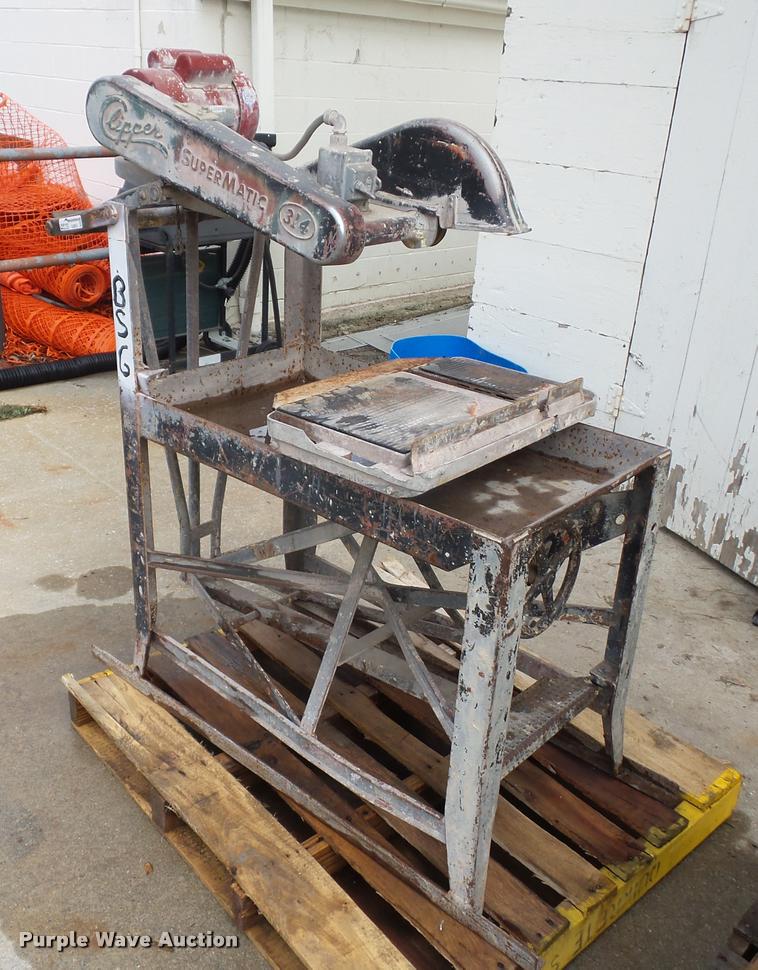 image for item DJ9615 Clipper 314 Supermatic concrete block saw