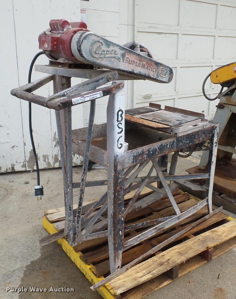 image for item DJ9615 Clipper 314 Supermatic concrete block saw