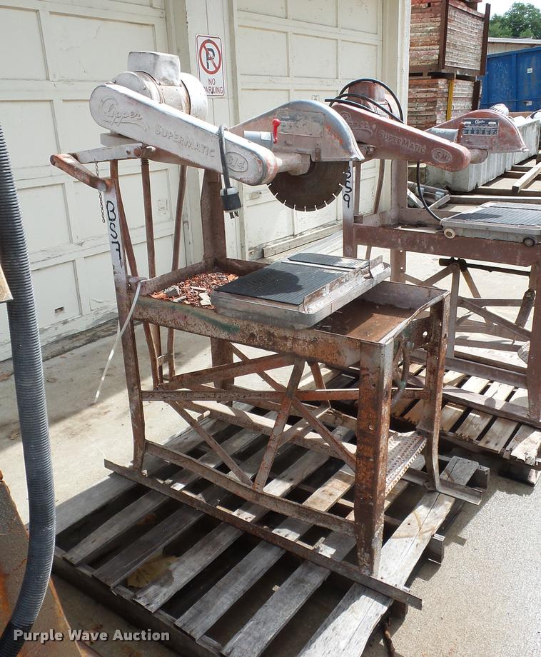 image for item DJ9617 Clipper SM-319 Supermatic concrete block saw