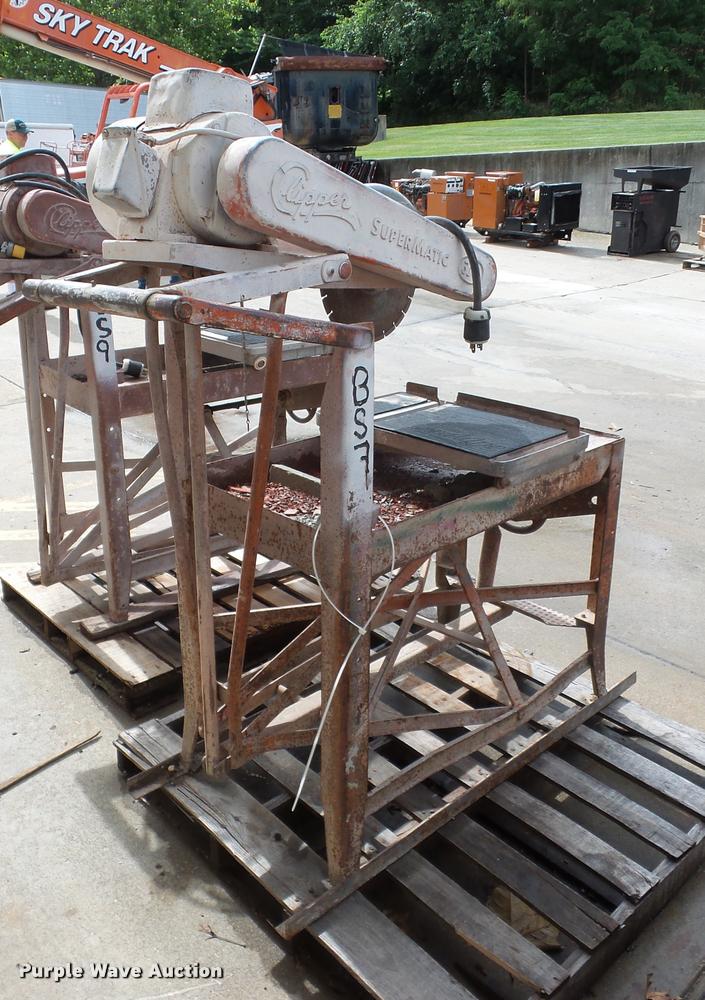 image for item DJ9617 Clipper SM-319 Supermatic concrete block saw