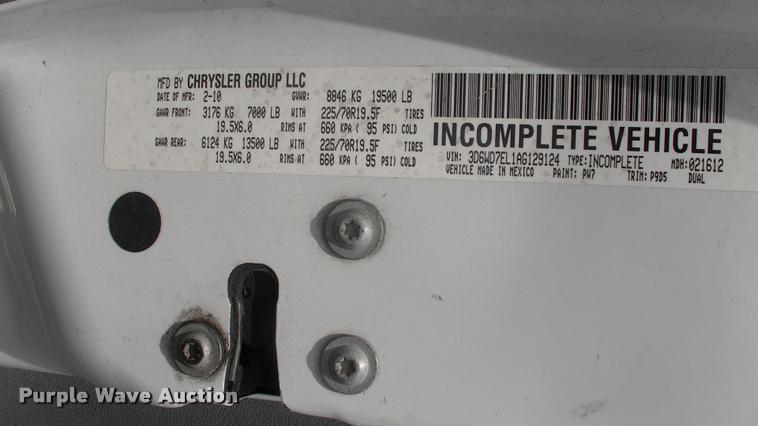 image for item DK9608 2010 Dodge Ram 5500 bucket truck