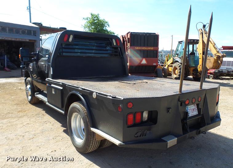 image for item DL9101 2008 Ford F350 Super Duty flatbed pickup truck