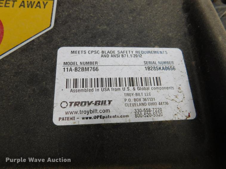 image for item DM9452 Troy-Bilt push mower