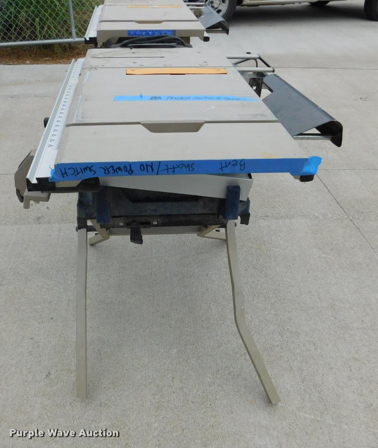 image for item DM9453 (2) Ryobi BTS21 table saws