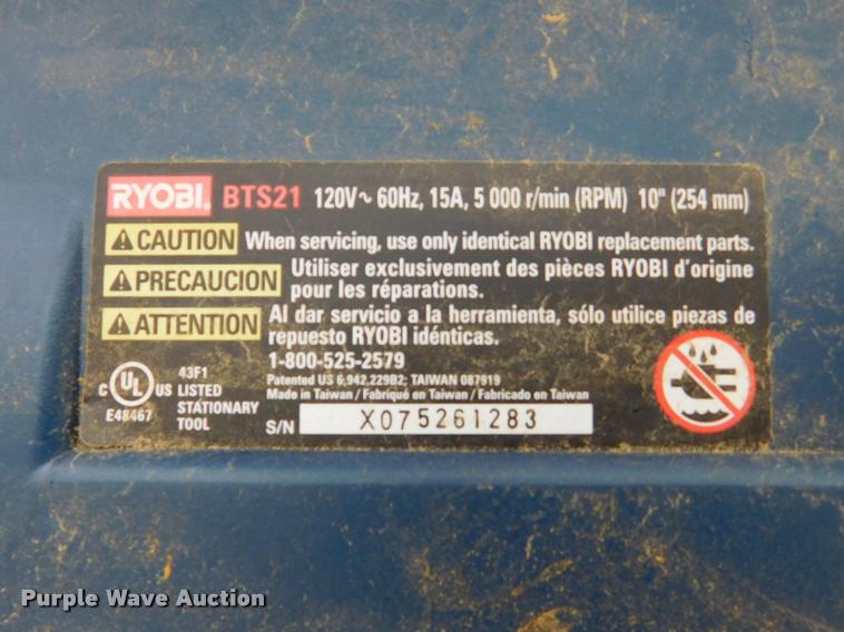 image for item DM9453 (2) Ryobi BTS21 table saws