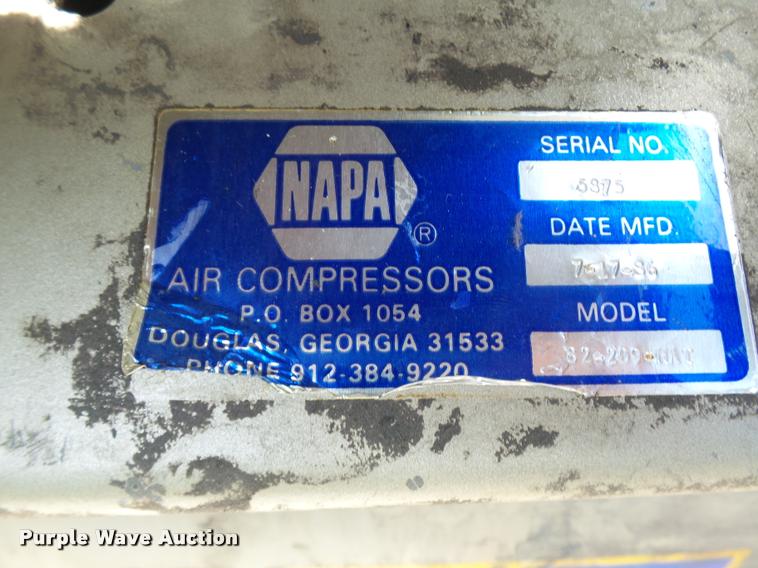 image for item K1877 Napa 82-209-HAT air compressor