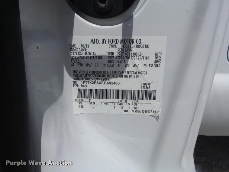 image for item K7582 2014 Ford F250 Super Duty XL pickup truck